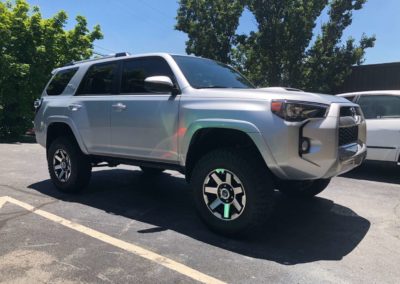 Clear bra / ppf insalled on whole sides and front of this 4 Runner